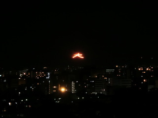 京都の五山の送り火の大文字