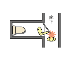 トイレのドア